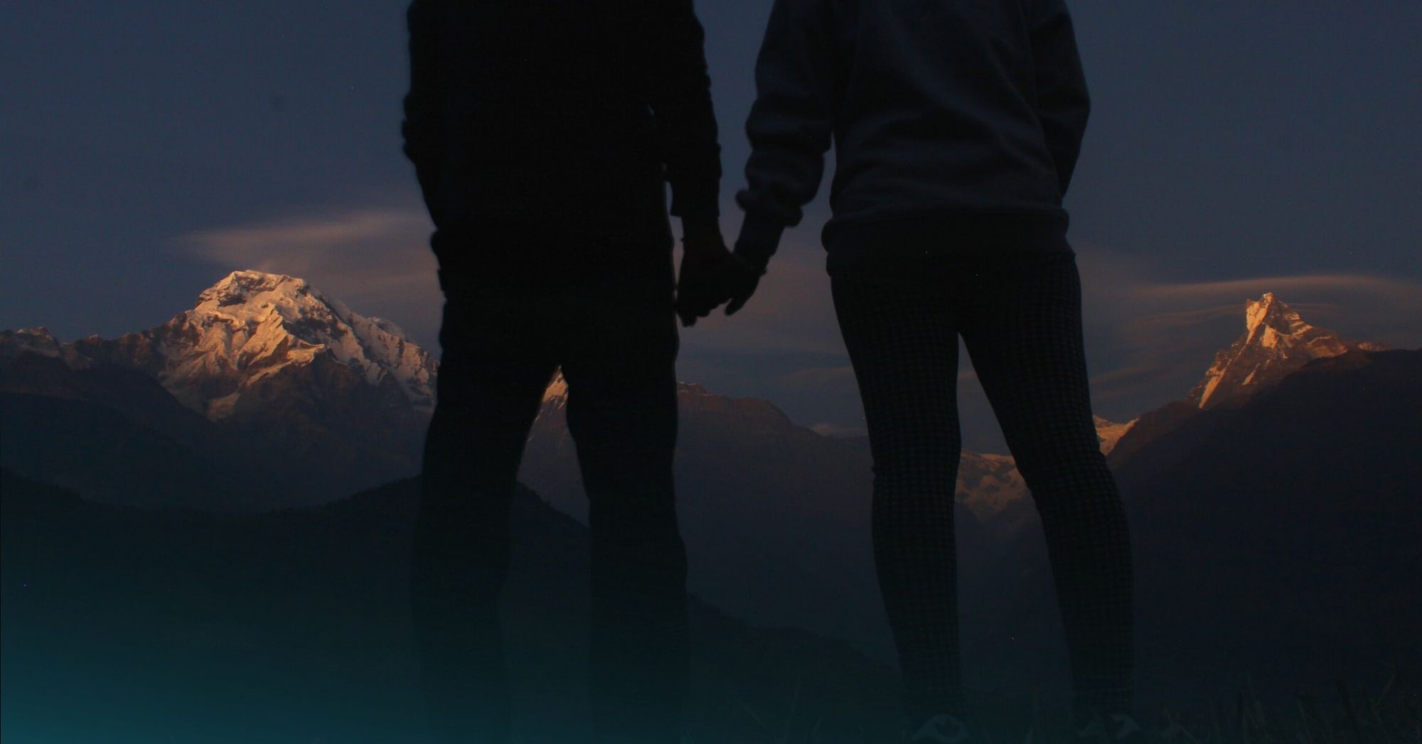 couple holding hands