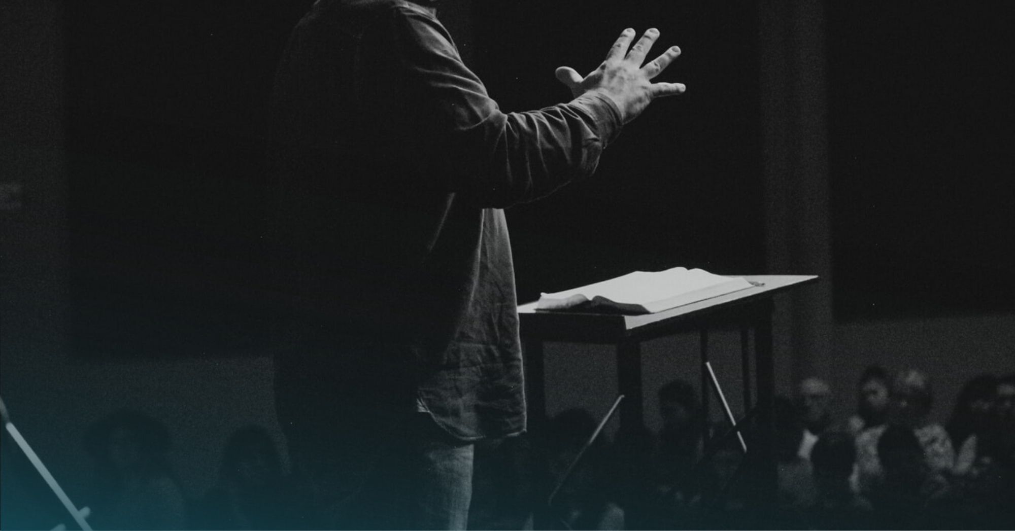 man speaking