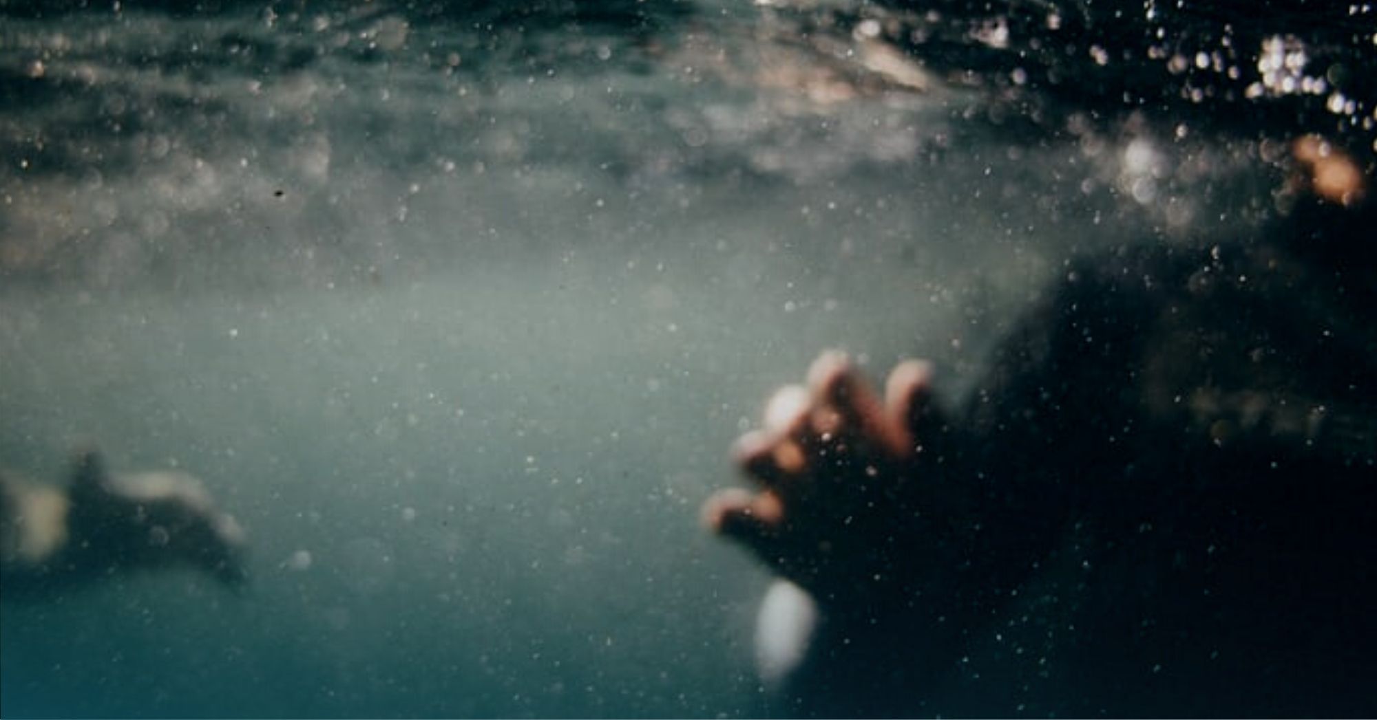 person underwater